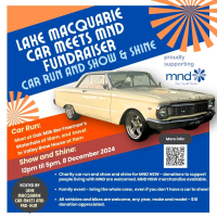 Lake Macquarie Car Meets MND Fundraiser